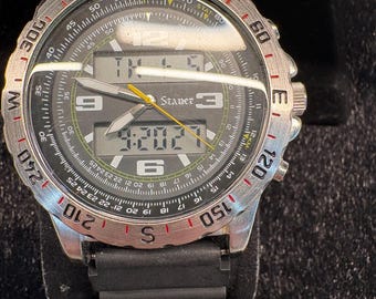 Vintage Stauer Centurion hybride herenhorloge model 20409