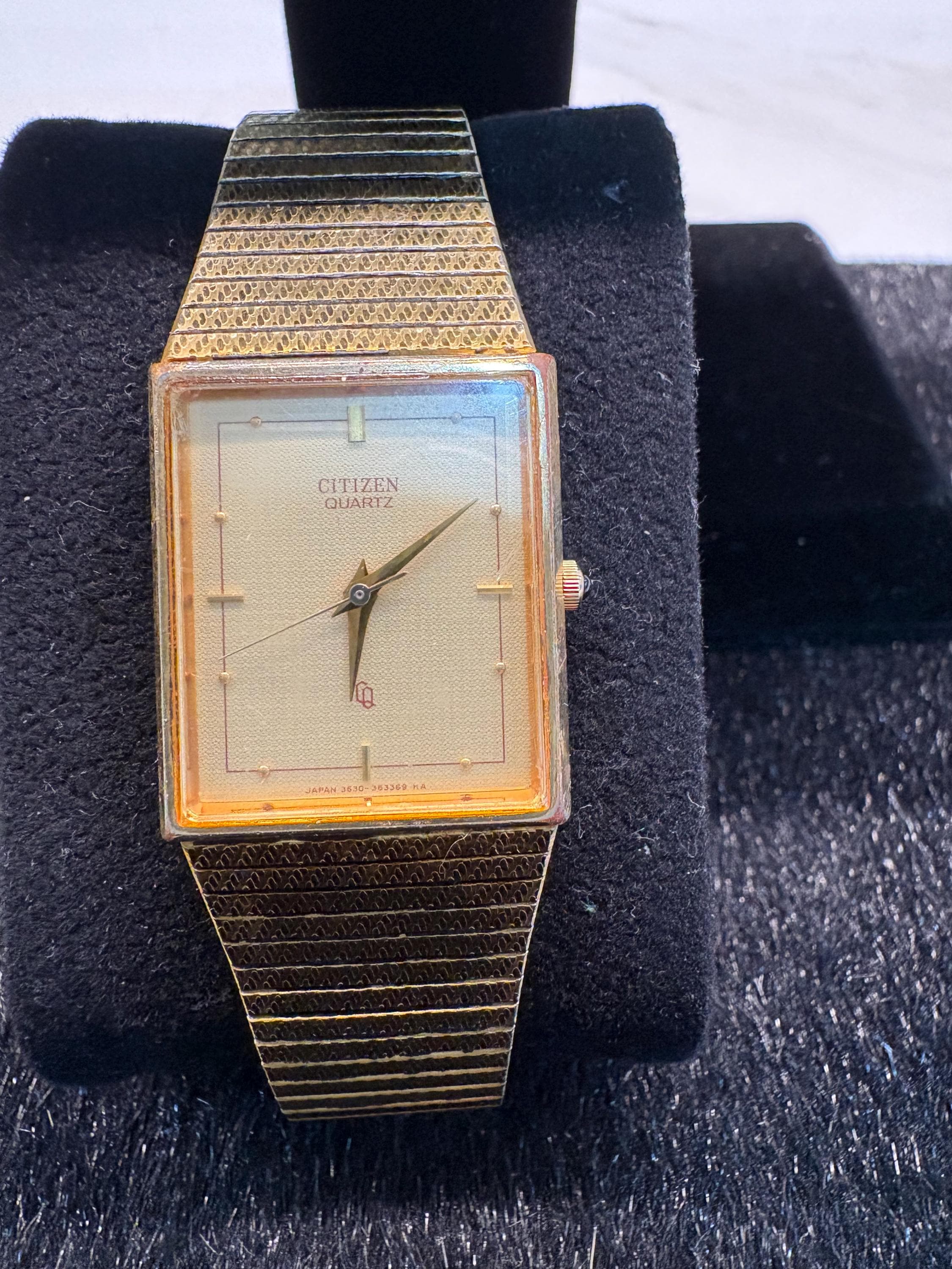 Vintage Citizen Tank Watch - Etsy