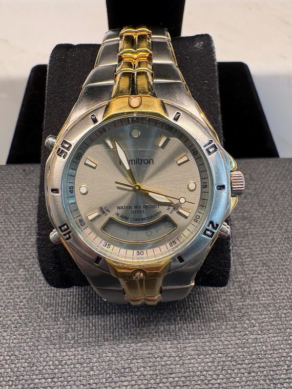 Vintage Armitron Analog-Digital Alarm Chronograph Wristwatch