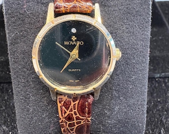 Vintage Movado Replicate Museum Ladies Quartz Wristwatch