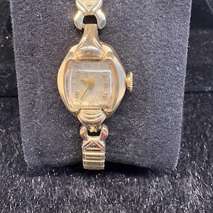 Vintage Bulova Ladies Cocktail Watch 1950's Art Deco