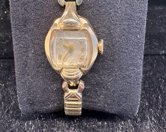 Vintage Bulova Ladies Cocktail Watch 1950's Art Deco