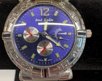 Vintage Men's Paul Jardin Quartz Chronograph Wristwatch