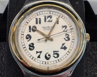 montre-bracelet à quartz vintage Swatch Irony Big « Red Jack » des années 1990
