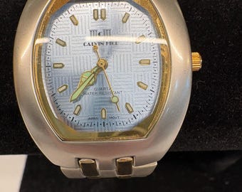 Vintage Calvin Hill Quarz-Armbanduhr