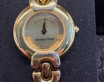 Montre Giorgio Beverly Hills vintage pour femme de luxe fabriquée en Suisse