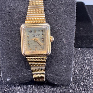 Vintage Oryx Quartz Rectangular "Tank" Style Ladies Wristwatch
