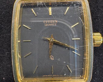 Vintage Citizen CQ Quartz Tank Watch