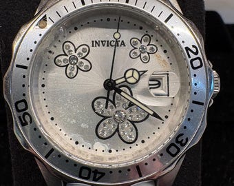 Vintage Invicta Angel Quartz 12513 Chronograph Armbanduhr