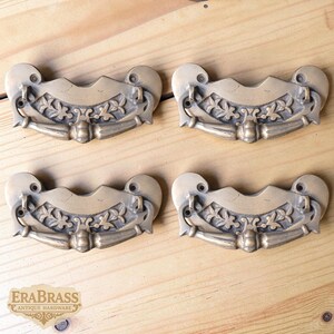 Antique Door Knob Pull Handle, Solid Brass Drawer Knob, Cabinet Pull Handle, Vintage Furniture Hardware, A.025