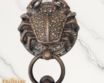 Vintage Style Messing Krabbe Türklopfer Küstentier Haustür Dekor