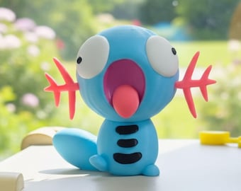 Pokopia Wooper Figure:3D Printed Derpy Desk Accessory For Gamers and Fans