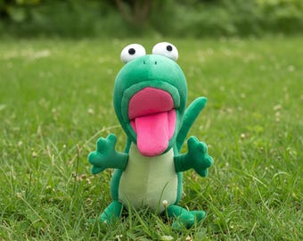 Tom Lizard Plush – Interactive Moving Tongue Fidget Toy (30cm/11.8")