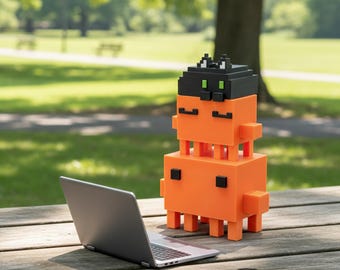 Claude Code Claw'd Figurine:Pixel Art Of 3D Printed - Gaming Setup Office Decor