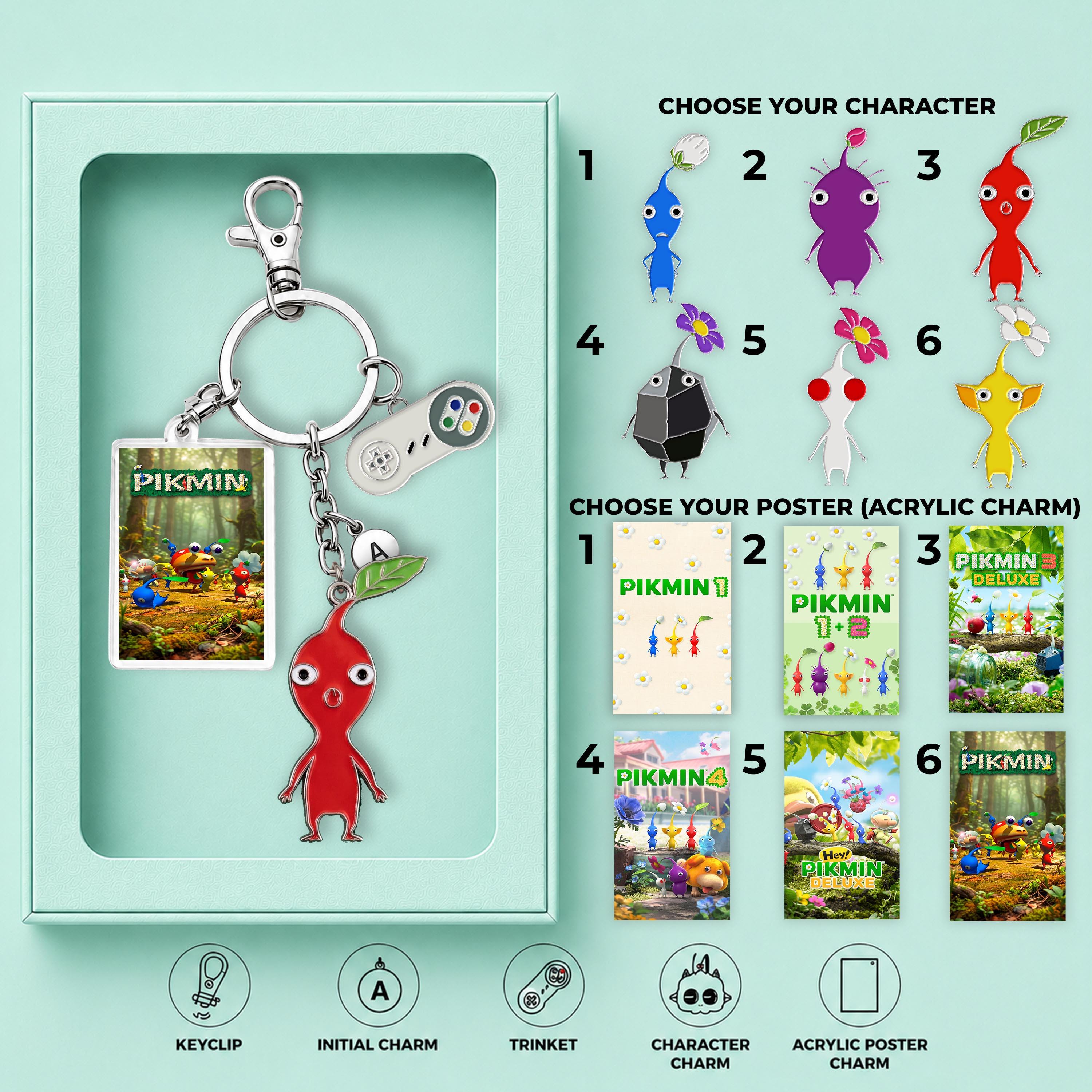 Pikmin keychain - Etsy 日本