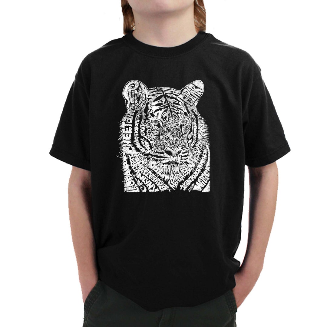 Boy's T-shirt Big Cats Created Out of Popular Big Cat - Etsy