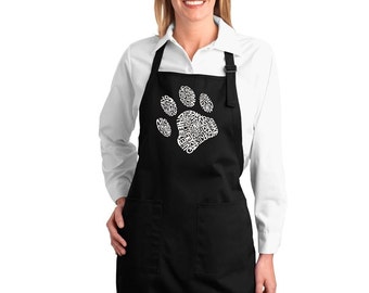 Full Length Dual Pocket Apron - Dog Paw