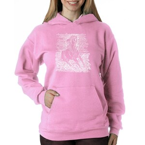 LA Pop Art Women's Word Art Hooded Sweatshirt - Peace Out - Etsy