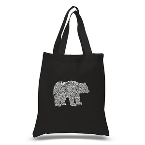 Small Word Art Tote Bag - Bear Species