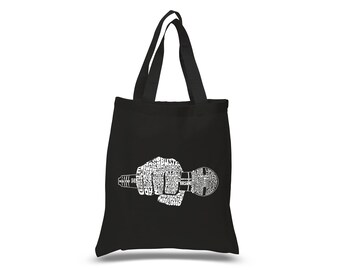 LA Pop Art Small "Word Art" Tote Bag-  90's Rappers