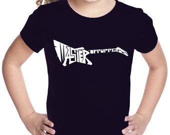 Girl's T-shirt - Master of Puppets Created Out of The Words Master of Puppets