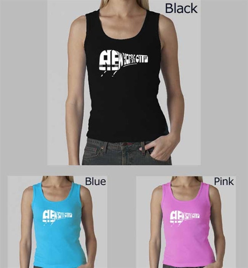 Women's Beater Tank Top Created Out of the Words New Etsy