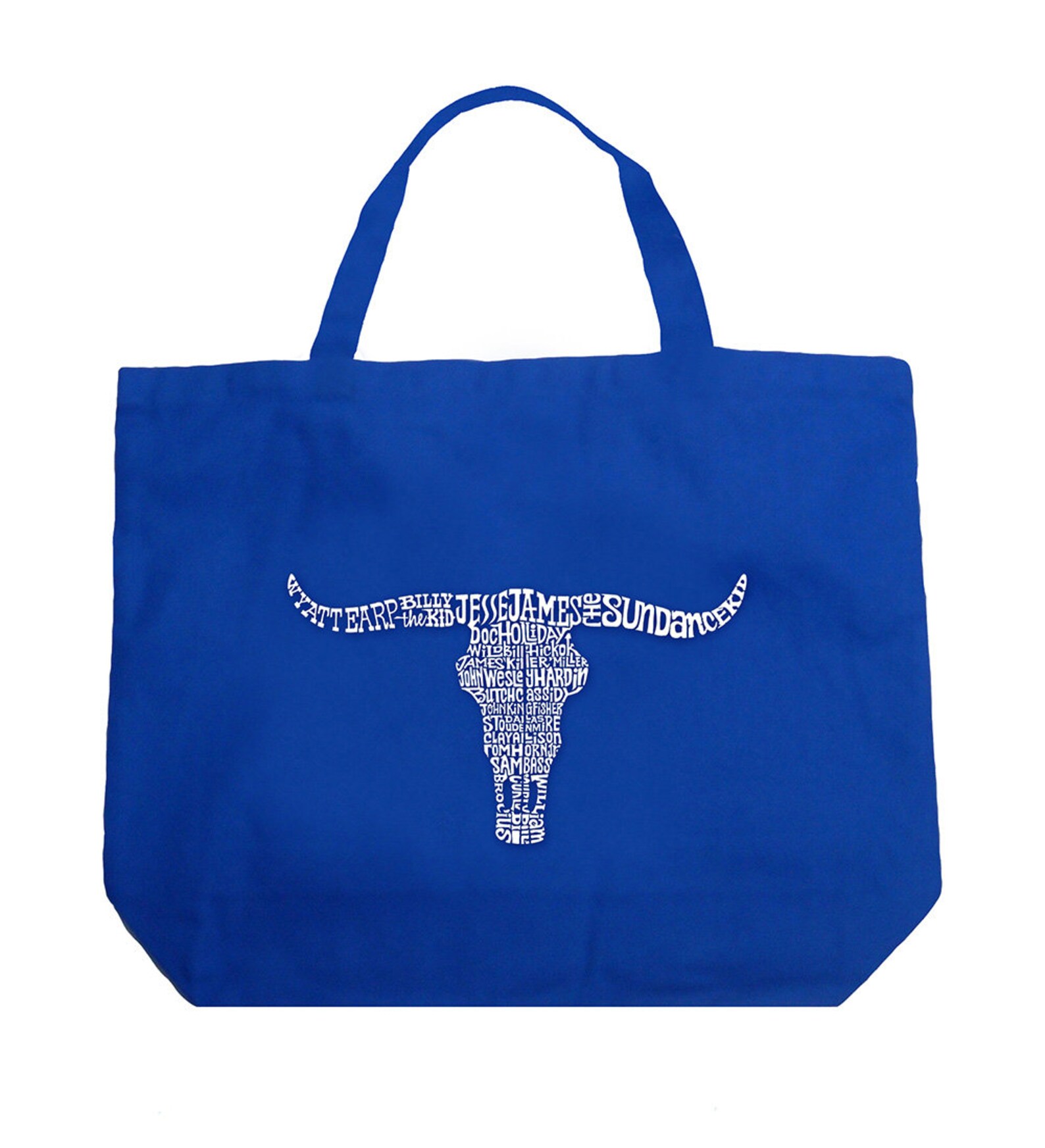 Large Tote Bag Names of Legendary Outlaws Created Out of the Etsy