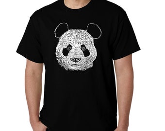 Men's Word Art T-shirt - Panda