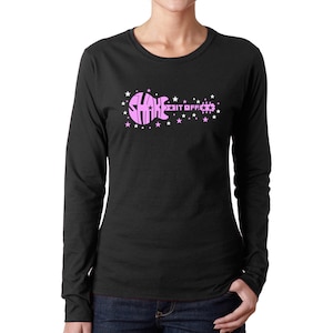 LA Pop Art Women&#39;s Word Art Long Sleeve T-shirt -  Shake It Off