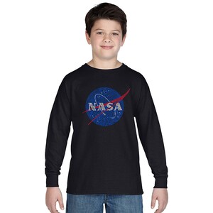 Boy's Long Sleeve T-shirt - Created out of NASA’s Most Notable Missions