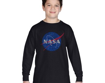 Boy's Long Sleeve T-shirt - Created out of NASA’s Most Notable Missions