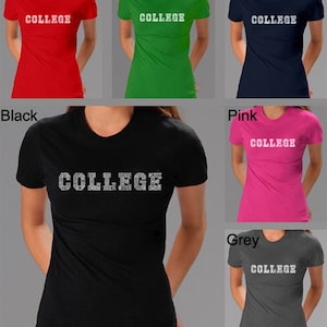 Women&#39;s T-shirt - The word College created out of Popular College Drinking Games