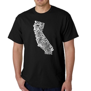 Men&#39;s T-shirt - Created out of the Major Cities in California State