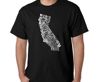 Men's T-shirt - Created out of the Major Cities in California State