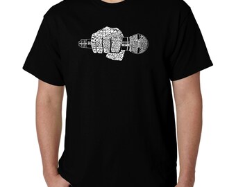 Men's Word Art T-shirt -  90's Rappers