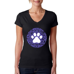 Women&#39;s V-neck T-Shirt - Gandhi&#39;s Quote on Animal Treatment