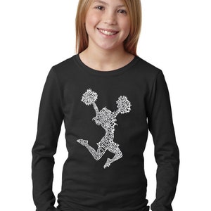 Girl&#39;s Word Art Long Sleeve - Cheer