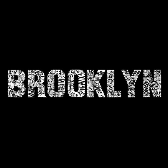 Men's Premium Blend Word Art T-shirt - Brooklyn Neighborhoods - Etsy