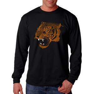 Men&#39;s Word Art Long Sleeve  T-shirt - Beast Mode