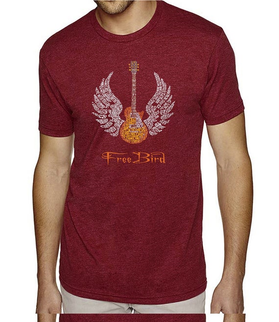 トップス Lynyrd Skynyrd Free Bird Guitar T-Shirt Lynyrd Skynyrd Free Bird Oversized Graphic Tee