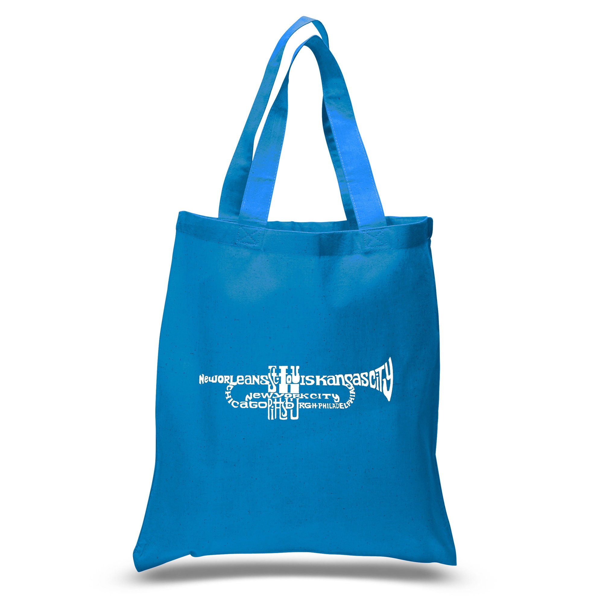 Small Word Art Tote Bag Trumpet - Etsy