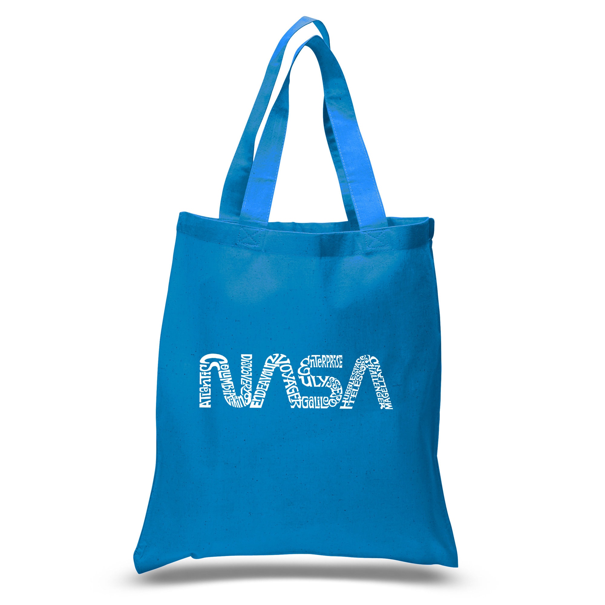 Small Word Art Tote Bag Worm Nasa Etsy