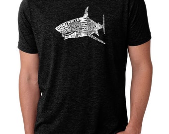 Men's Premium Blend Word Art T-shirt - Species Of Shark