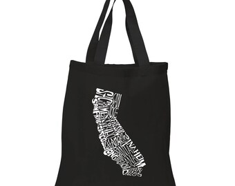 Small Tote Bag - Created out of the Major Cities in California State