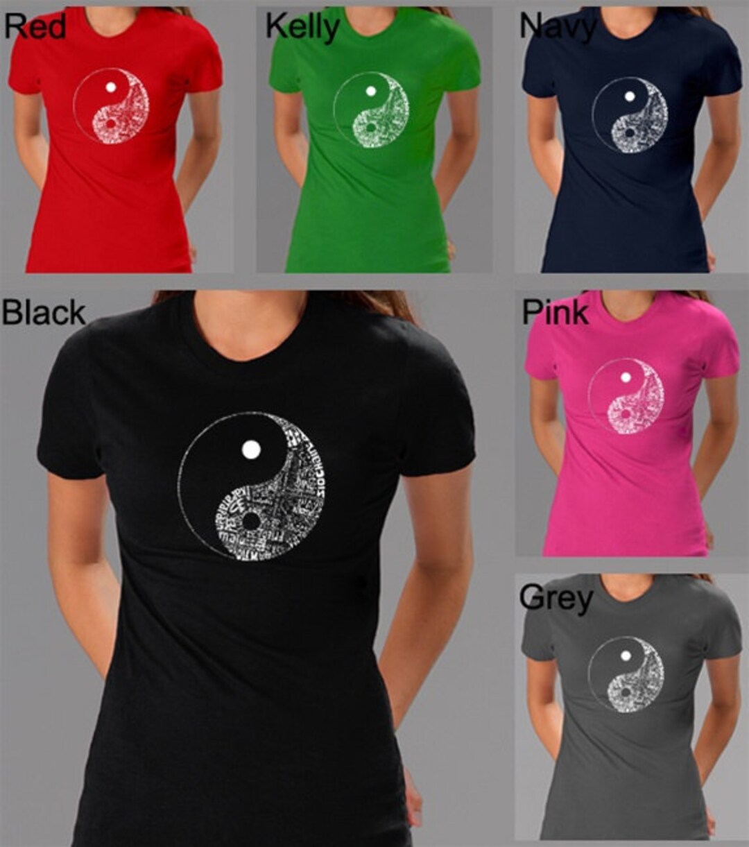 Women's T-shirt - Created Using the Word PEACE in 77 Different