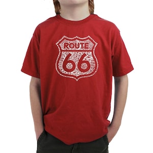 Boy&#39;s T-shirt -Route 66 - Get Your Kicks