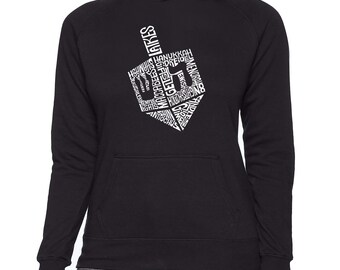 売れ筋商品|||エルエーポップアート カットソー トップス レディース Women's Hanukkah Dreidel Word Art Hooded Sweatshirt Purple il_340x270.5162931736_s0yb.jpg
