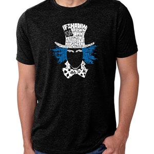 Men&#39;s Premium Blend Word Art T-shirt - The Mad Hatter