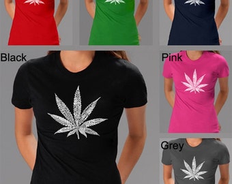 Camiseta de mujer - Creada usando 50 términos de la calle para la marihuana