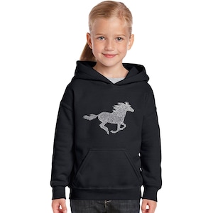 Girl's Word Art Hooded Sweatshirt - I Need My Space